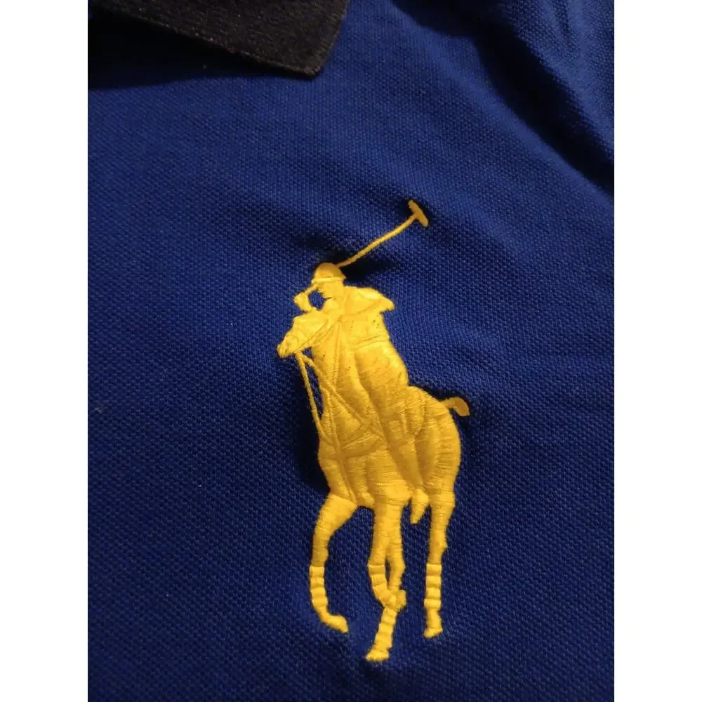 Polo Ralph Lauren Big Pony Colorblock Polo Shirt Mens Large Classic Fit